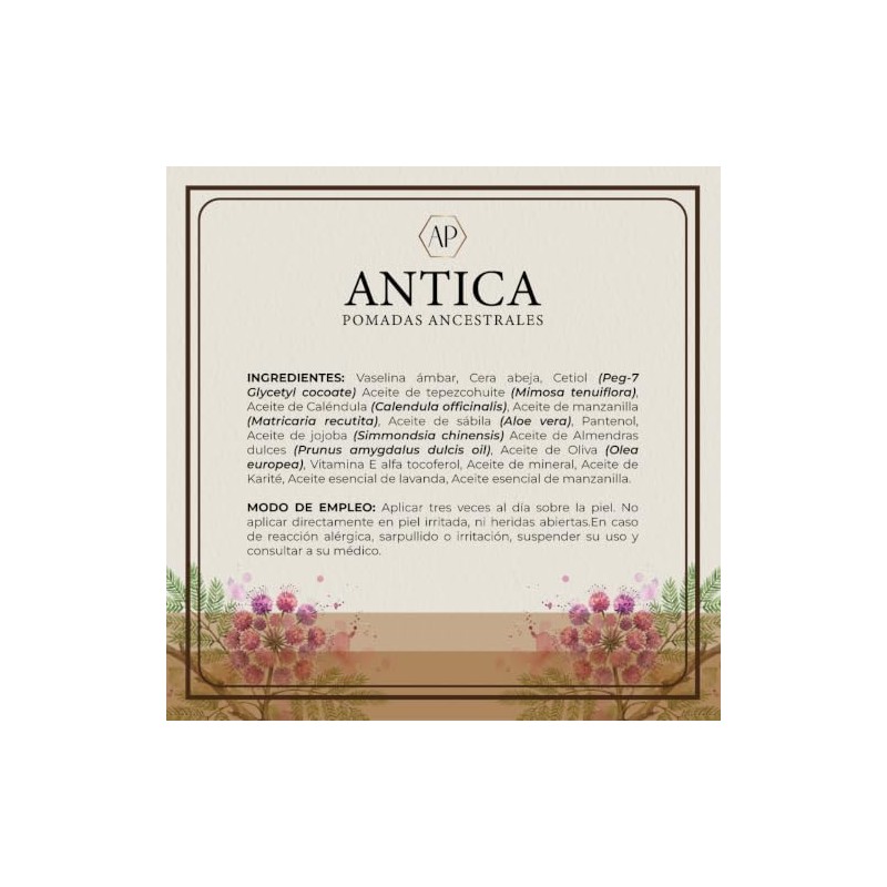 ANTICA Pomada de Tepezcohuite 45 g c/u Calma Reparadora con