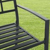 Patio Dining Chairs Set of 2, Wrought Iron Stackable Chairs