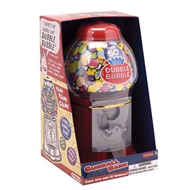 Schylling Brand Classic Retro Gumball Coin Bank - 8.5" Tall - Includes 45 Dubble Bubble Gumballs