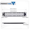 GeeekPi Vented 10 inch 1U Blank Panel Metal Rack Mount