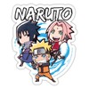 Spreadshirt Naruto Shippuden Naruto, Sakura & Sasuke As Chibi Stickers,