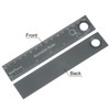 sourcing map Straight Ruler 6 Inch Metric English System Aluminum