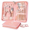 SAMSIDD Manicure Set, Pedicure Kit, Nail Clippers, Professional Grooming Kit,