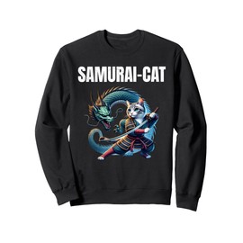 Samurai Cat Dragon Sweatshirt
