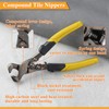 LEONTOOL Compound Tile Nipper, Composite Tile Nipper, Tile Cutting Pliers,