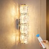 Luxury Chrome Crystal Wall Sconces, Modern Indoor Dimmable Wall Light