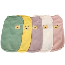 Timoya Pet Clothes, Dog Clothes, T-Shirt, Cotton, Sleeveless, Breathable, Spring, Summer, Autumn, Soft, Shirt, Cat Clothes, Stylish, Cute, Small Dogs, Medium Dogs, Dog Wear, Vest, Clothes, Cute, Hair