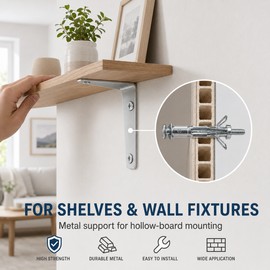 M4–M8 Metal Hollow Wall Expansion Anchors, Multiple Length Options