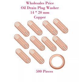 V-PRO 1000 x Copper Oil Drain Plug Washer Gasket 14 x 20 mm