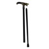 Treasure Gurus Silver Metal Golden Winged Dragon Cane 2pc Steel