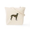 CafePress Greyhound (Brindle) Tote Bag Reusable Natural Beige Canvas Shopping