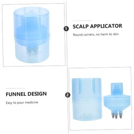 TOVINANNA Bat Head Root Oil 2pcs Scalp Hair Comb Essential Oils Hair Oil Root Comb Applicator Bottle Hair Growth Massager Scalp Hair Fiber Applicator Hair Treatment Applicator Scalp Care Massager Grow Hair