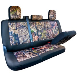 LPI Truck Mossy Oak Camo Truck Bench Seat Cover Fits All Full-Size Silverado F-150 Ram Sierra Titan Tundra Pickup Trucks; Folding Bench or Standard Bench Seats; 600D Oxford Fabric with Faux Leather