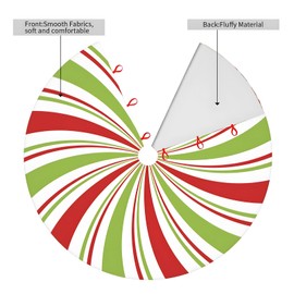 Christmas Tree Skirt Christmas Tree Decorations (Red Green, 36")