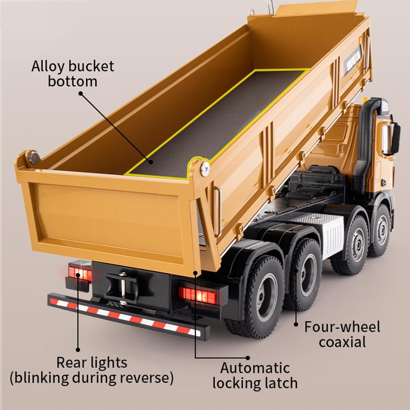 Ssccgym 20-Inch Remote Control Dump Truck 12-Channels 1/14 Scale 13