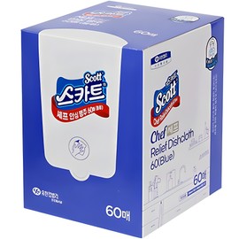 스카트 셰프 안심 행주, 60개입, 1개 Scott Chef Safe Dish Cloth, 60 Pieces, 1 Pack