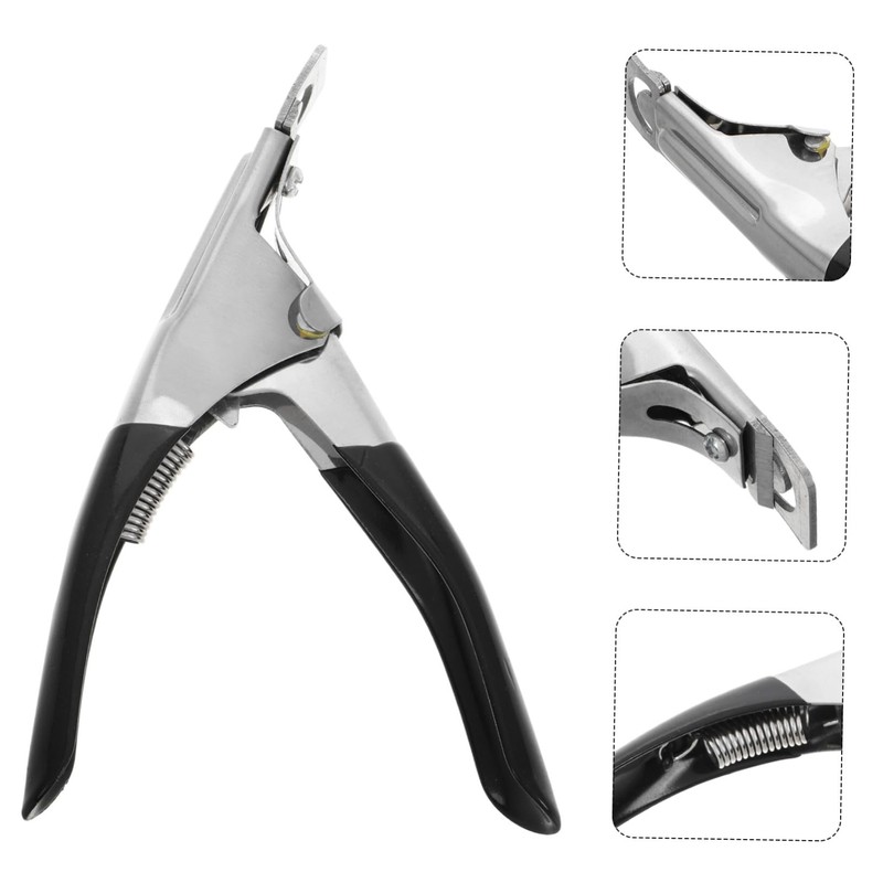 Ipetboom Unique False Nail Cutters Ergonomic Manicure Tools for Fingernails