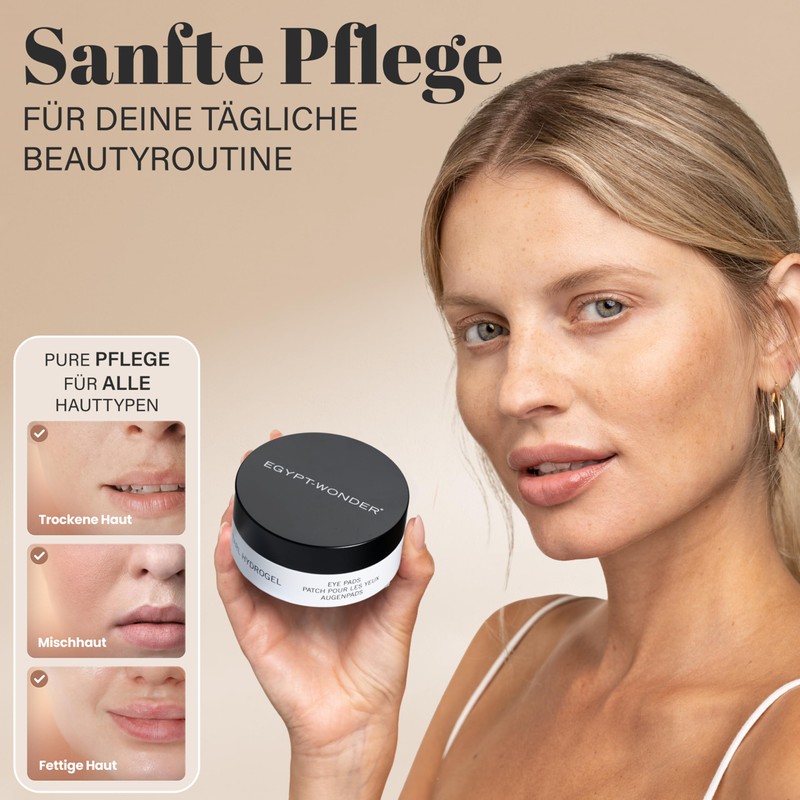 EGYPT-WONDER Peptide & Black Pearl Hydrogel - Luxurious Eye Pads