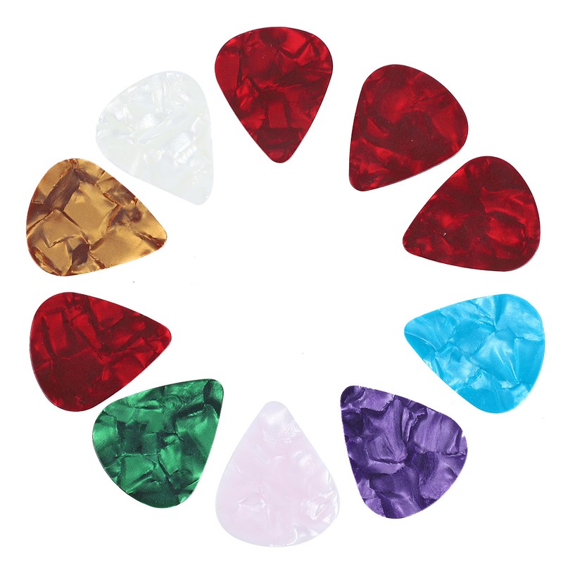 Guitar Accessories Kit 10 Celluloid Pick 4 Guitar Slider 8
