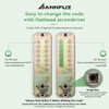 ANNFUZ Mechanical Keyless Entry Door Lock with Keypad,Double-Sided Combination Opening