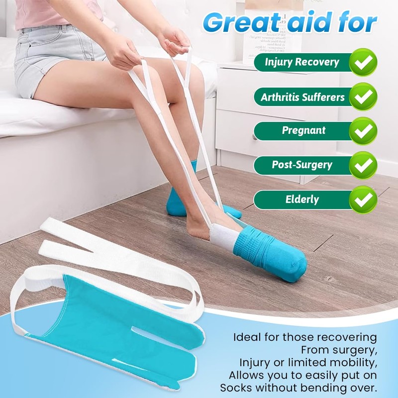 Folklyzo Sock Aid - Sock Aids for Putting On Socks