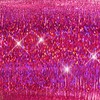 40" Sparkling Hair Tinsel 400 Strands (Pink Fuchsia, Red Fire,