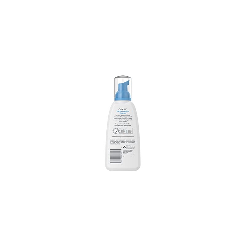 Cetaphil Cetaphil Gentle Goaming Cleanser, Fragrance-free, 8 ounce, Paquete de