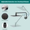 HIbbent 10” Rain Square Shower Head with Handheld Spray Combo