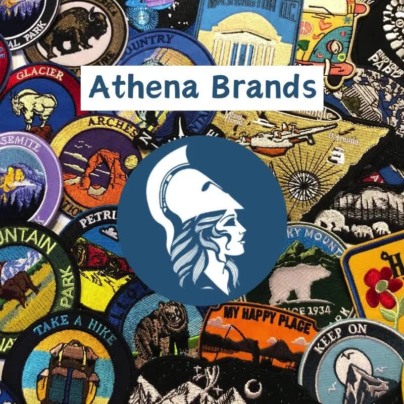 Athena Brands Canoes Patch Embroidered Hook Loop Applique Nature Souvenir