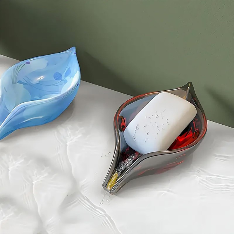 5 Pieces Self-Draining Soap Holder Silicone Resin Mold, DIY Soap