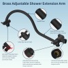Hibbent All Metal Shower Head,High Pressure Rainfall Shower Head,with Handheld