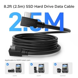 VIOFO Cable de conexión de datos de disco duro SSD de 8.2 pies serie A329S