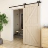 TSMST 4FT Sliding Barn Door Hardware Kit, Heavy Duty Sturdy