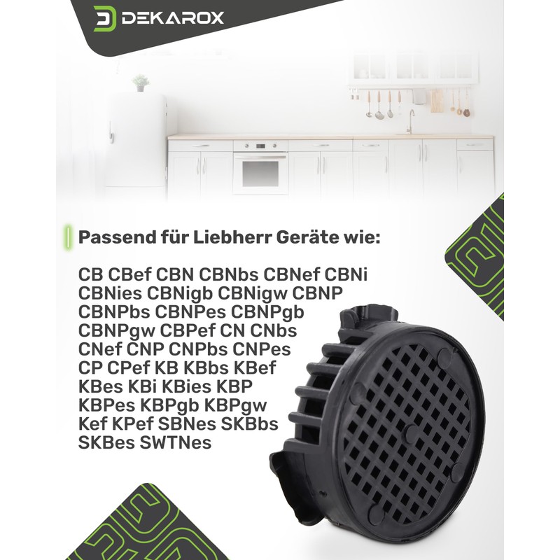 DEKAROX Activated Carbon Filter 45 mm Diameter Compatible with Liebherr