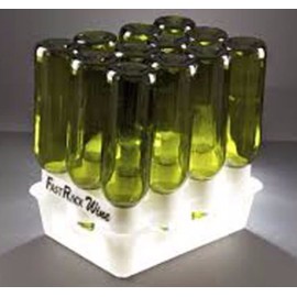 FastFerment Racks & 1 Drip Tray Beer bottle cleaning, drying and sanitizing, FastRack12 One Rack & One, White