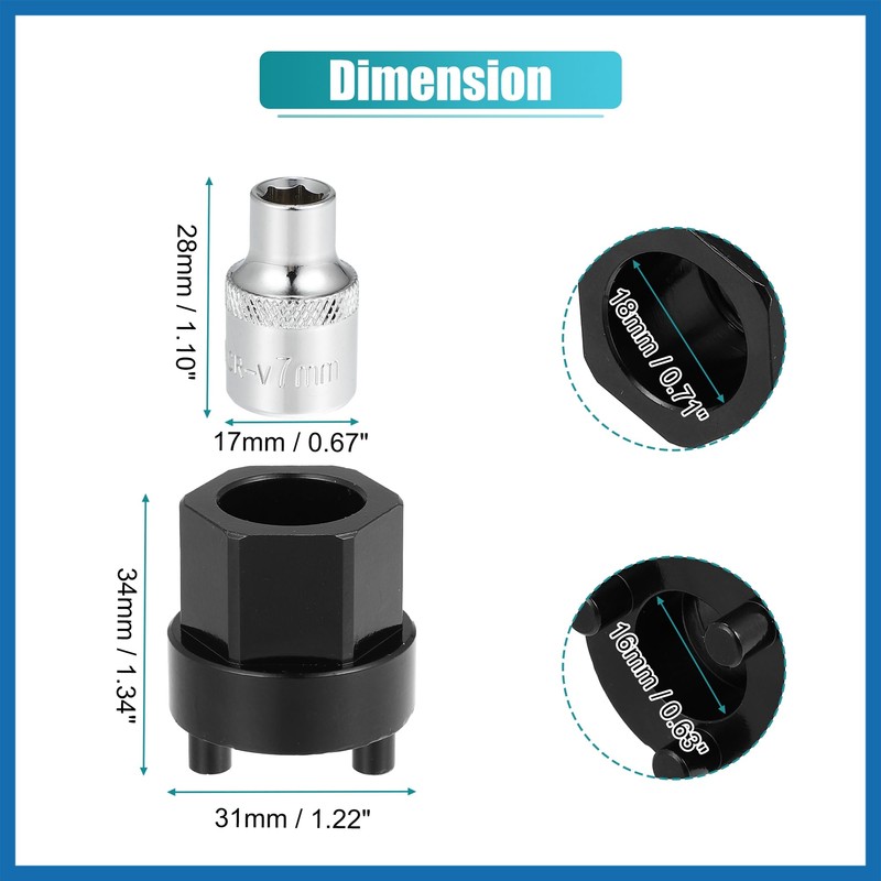 A ABSOPRO 1 Set 20mm A/C Compressor Clutch Hub Remover