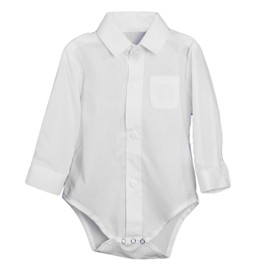 Little Things Media A Lot - Body Unisex para Bebes Recien Nacidos (polialgodón con Botones, con Collar), Color Blanco, Bodysuit Only, 0-3 Months (8-11 lbs)