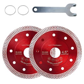 Tayfeim 4.5" Diamond Porcelain Cutting Blade for Angle Grinder, Grinder Blades for Tile Granite,Super Thin 2-Pcs Ceramic Blade ﻿