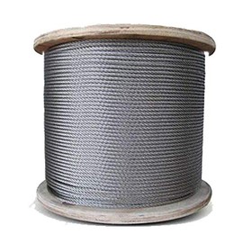Laureola 1/8" 7x19 Stainless Steel Aircraft Wire Rope 304 Grade (100ft)