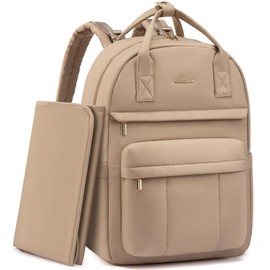 LOVEVOOK Changing Backpack Baby Changing Bag, khaki, M