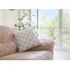 TreeWool Decorative Cushion Cover (60 x 60 cm, Silver Grey)