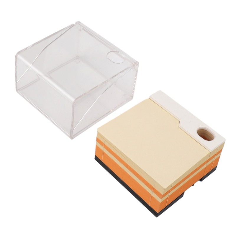 3D Pyramid Notepad LED Light 3D Paper Art Notepad Tear