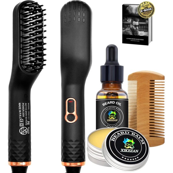 Cepillo Alisador para el cabello O Barba Larga para hombre