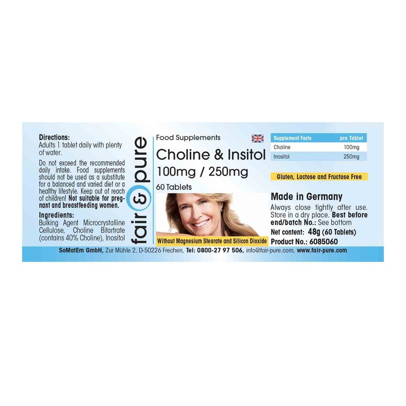 Fair & Pure® - Choline tablets with inositol - choline