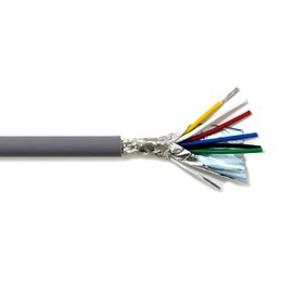 KWANGIL 6C 18AWG AMESB Shielded Cable Wire (UL2464) - Flexible Str TC, PVC Ins, OS+Drain+TC BRD, PVC JKT for CNC Machine, Stepper Motor, VFD Spindle (Gray 50FT)