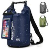 Bolsa Seca Impermeable, Dry Bag 10/15/20L, con Funda Impermeable para