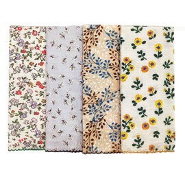 APIGANIZ 4 Pcs 21"x21" Cotton Bandana for Women, Super Soft Puckered (Bubble) Fabric, Neck Scarf for Women, All-Occasion Gift - Q02