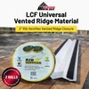 LCF Universal Vented Ridge Material for Metal Roofing 20 ft