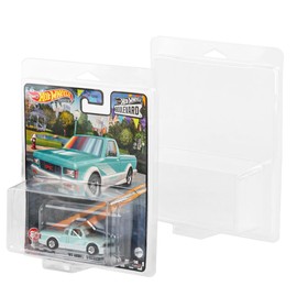 32 Pack Clear Clamshell Protector Case Compatible with Hot Wheels Premium, 0.6mm Thick PET Vehicle Blister Pack Cover Cases for Storage and Display (32)