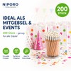 NIPORO 200 Mini Pencils Short Half Pencils with Eraser Golf